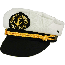 Captain�s Hat Child (white top)