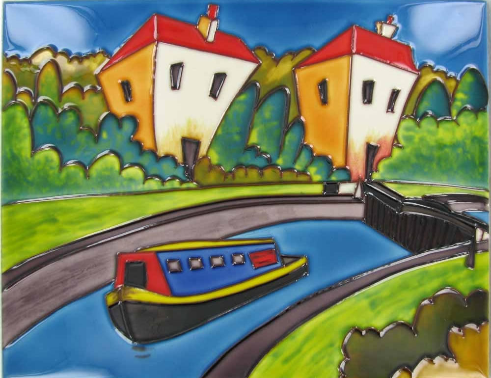 Ceramic Tile - Lock Gates - 20cm x 30cm